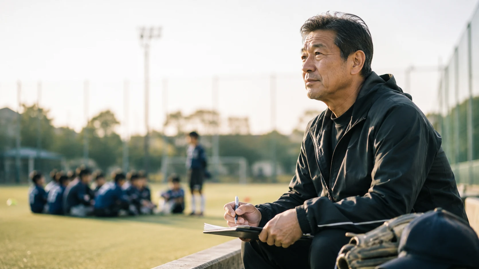 指導者と少年選手が向き合うB-GROW開発ストーリー